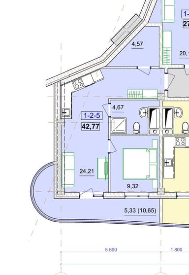 2-комнатная квартира по адресу ул. Аркадийское плато (площадь 42,8 м²) - imageAlt 46 2-комнатная квартира по адресу ул. Аркадийское плато (площадь 42,8 м²) - Atlanta.ua - imageAlt 46