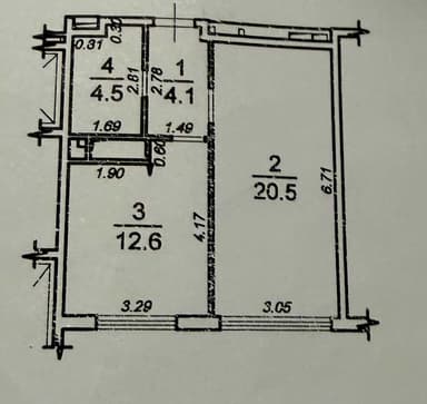 1-комнатная квартира по адресу (площадь 42 м²) - imageAlt 18 1-комнатная квартира по адресу (площадь 42 м²) - Atlanta.ua - imageAlt 18
