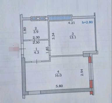 1-комнатная квартира по адресу (площадь 37,3 м²) - imageAlt 30 1-комнатная квартира по адресу (площадь 37,3 м²) - Atlanta.ua - imageAlt 30