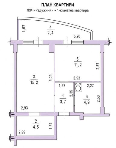 1-комнатная квартира по адресу ул. Радужный м-н (площадь 42 м²) - imageAlt 34 1-комнатная квартира по адресу ул. Радужный м-н (площадь 42 м²) - Atlanta.ua - imageAlt 34