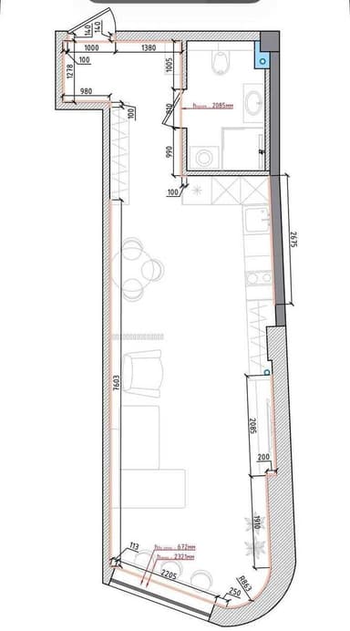 1-комнатная квартира по адресу (площадь 41 м²) - imageAlt 30 1-комнатная квартира по адресу (площадь 41 м²) - Atlanta.ua - imageAlt 30