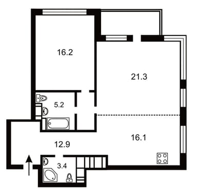 2-кімнатна квартира за адресою вул. Федорова (площа 82,1 м²) - фото 46 2-кімнатна квартира за адресою вул. Федорова (площа 82,1 м²) - Atlanta.ua - фото 46