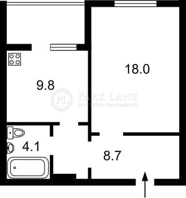 1-комнатная квартира по адресу (площадь 43,1 м²) - imageAlt 25 1-комнатная квартира по адресу (площадь 43,1 м²) - Atlanta.ua - imageAlt 25