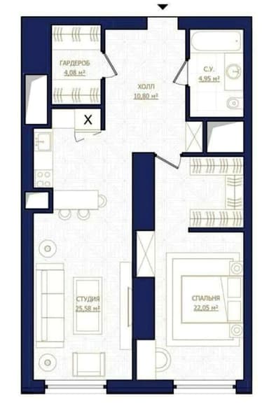 1-кімнатна квартира за адресою вул. Лабораторна (площа 68,5 м²) - фото 28 1-кімнатна квартира за адресою вул. Лабораторна (площа 68,5 м²) - Atlanta.ua - фото 28